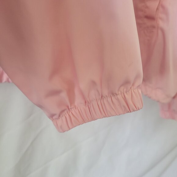 Edgar + Ash Jacket Windbreaker Snap closure Pink drawstring waist Women's XL EUC - Picture 5 of 10